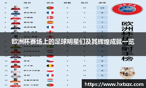 欧洲杯赛场上的足球明星们及其辉煌成就一览